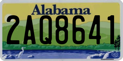 AL license plate 2AQ8641