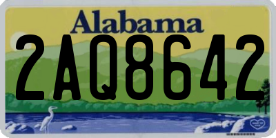 AL license plate 2AQ8642