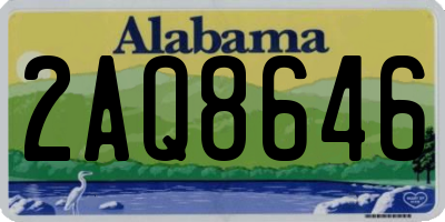 AL license plate 2AQ8646