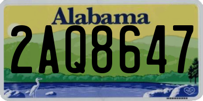 AL license plate 2AQ8647
