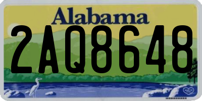 AL license plate 2AQ8648