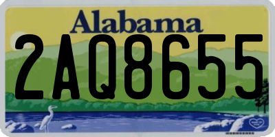 AL license plate 2AQ8655