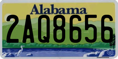AL license plate 2AQ8656