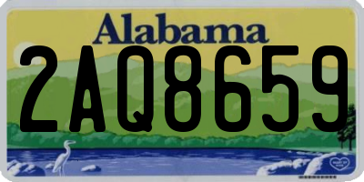 AL license plate 2AQ8659