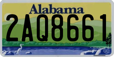 AL license plate 2AQ8661
