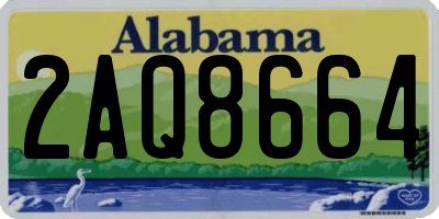 AL license plate 2AQ8664