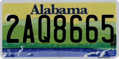 AL license plate 2AQ8665