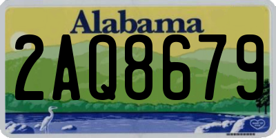 AL license plate 2AQ8679