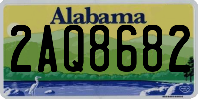 AL license plate 2AQ8682