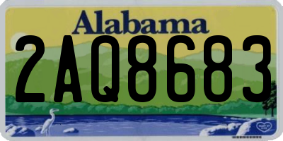 AL license plate 2AQ8683
