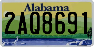AL license plate 2AQ8691