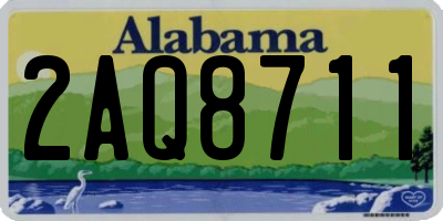 AL license plate 2AQ8711