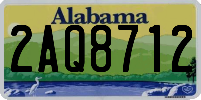 AL license plate 2AQ8712