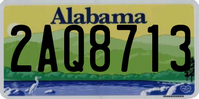 AL license plate 2AQ8713