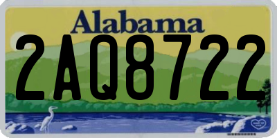 AL license plate 2AQ8722
