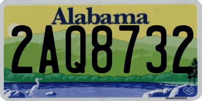 AL license plate 2AQ8732