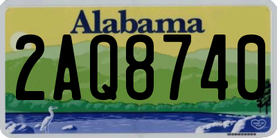 AL license plate 2AQ8740