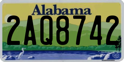 AL license plate 2AQ8742
