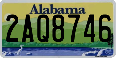 AL license plate 2AQ8746