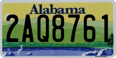 AL license plate 2AQ8761