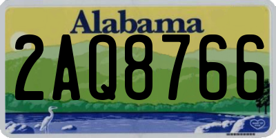 AL license plate 2AQ8766