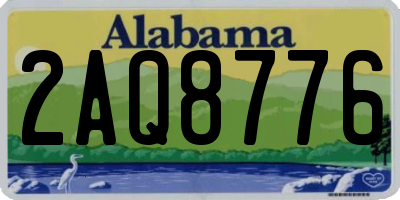 AL license plate 2AQ8776