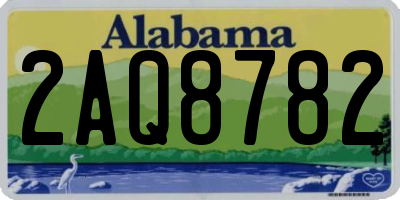 AL license plate 2AQ8782