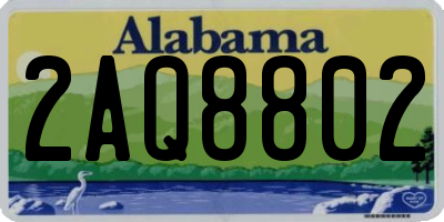 AL license plate 2AQ8802