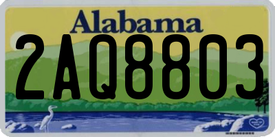 AL license plate 2AQ8803