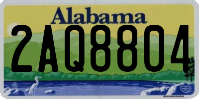 AL license plate 2AQ8804