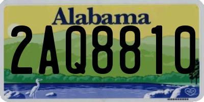 AL license plate 2AQ8810
