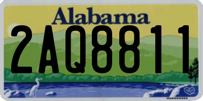AL license plate 2AQ8811