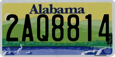 AL license plate 2AQ8814
