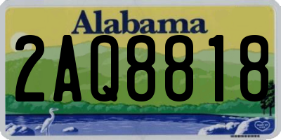 AL license plate 2AQ8818