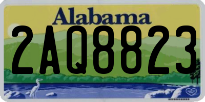 AL license plate 2AQ8823