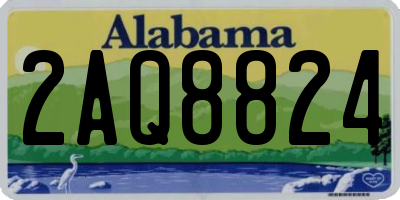 AL license plate 2AQ8824