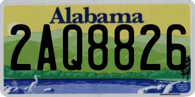 AL license plate 2AQ8826