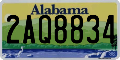 AL license plate 2AQ8834