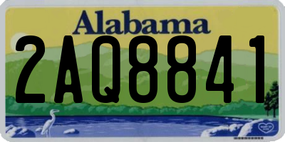 AL license plate 2AQ8841