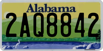 AL license plate 2AQ8842
