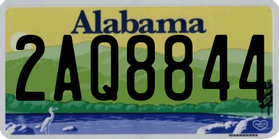 AL license plate 2AQ8844
