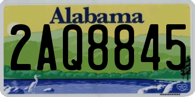 AL license plate 2AQ8845