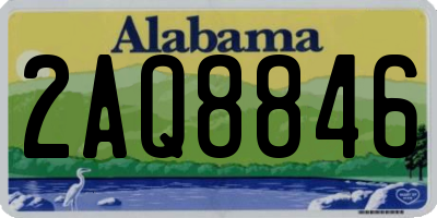 AL license plate 2AQ8846