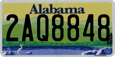 AL license plate 2AQ8848