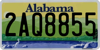 AL license plate 2AQ8855