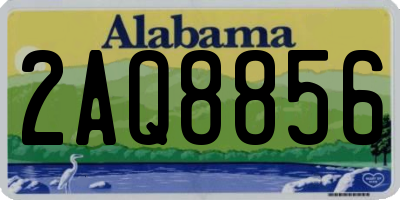 AL license plate 2AQ8856