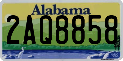 AL license plate 2AQ8858