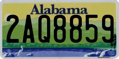 AL license plate 2AQ8859
