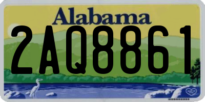 AL license plate 2AQ8861