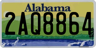 AL license plate 2AQ8864